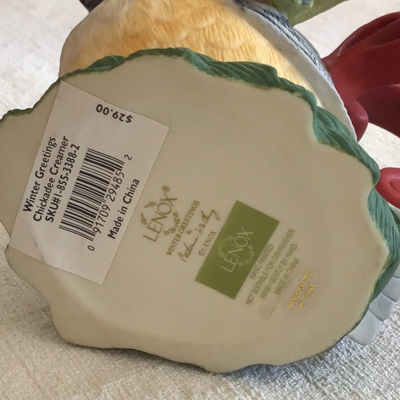 Lenox Winter Greetings Chickadee Creamer. - Picture 6 of 7